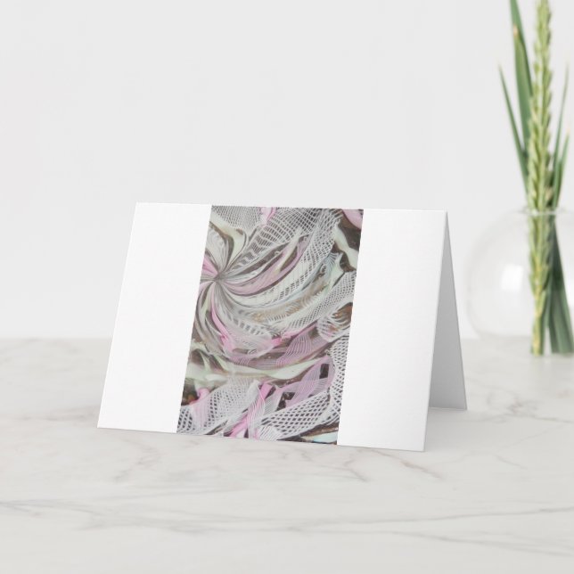 Cartão Estudo do detalhe de Murano Latticino (Frente)