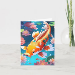 Cartão Estudo Koi Fish N