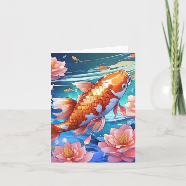 Cartão Estudo Koi Fish P (Frente)