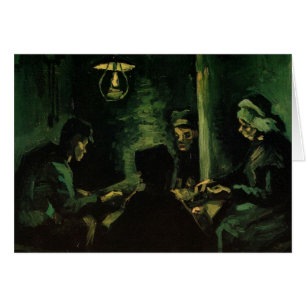 Cartão Estudo para Os Comedores de Batata de Vincent van 