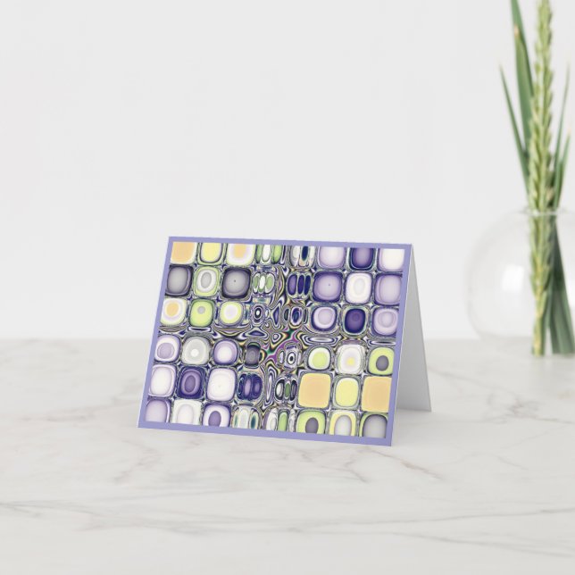 Cartão Estudos de cor...Silverset Blue Agate Note Card (Frente)