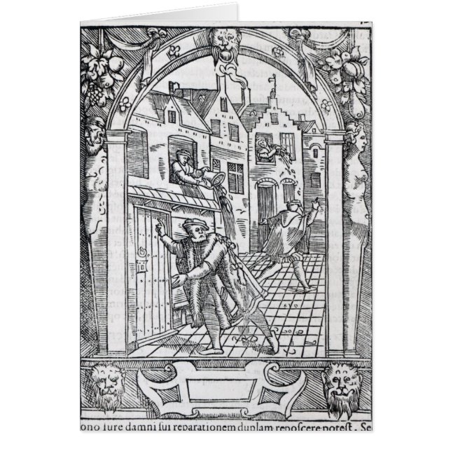 Cartão Esvaziando os potes de câmara (Frente)