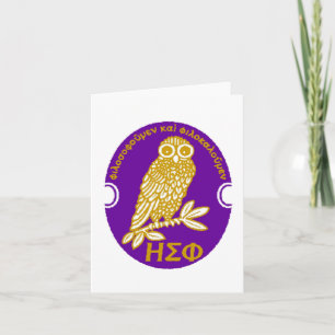Cartão Eta Sigma Phi Notecard