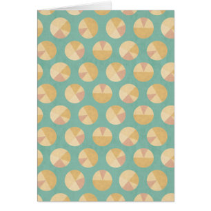 Cartão Etapa teste padrão alaranjado & verde de de Geo