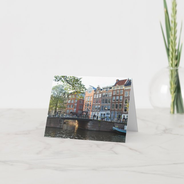 Cartão Eterno - ponte em Amsterdão (Frente)