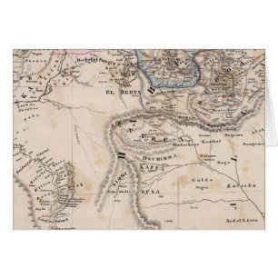 Cartão Etiópia, Somália, África