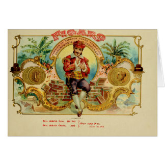 Cartão Etiqueta de Caixa de Cigarro Vintage