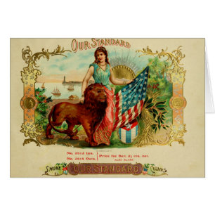 Cartão Etiqueta de Caixa de Cigarro Vintage