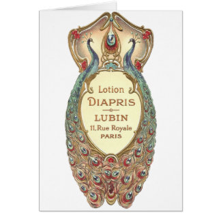 Cartão Etiqueta francesa do sabão do vintage