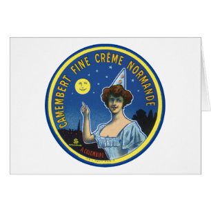 Cartão Etiqueta Normandie do Creme Camembert Fine