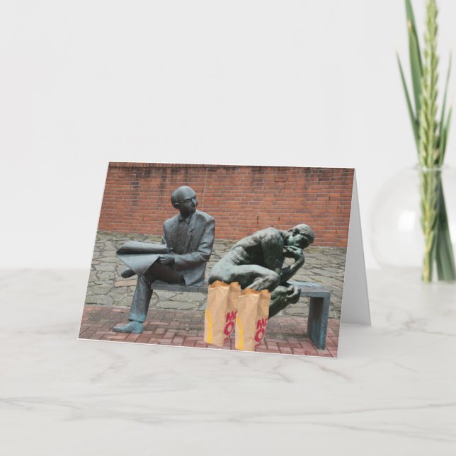 Cartão Eu acho que você fez o negócio da refeição. (Frente)