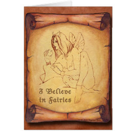 Cartão Eu acredito em fadas