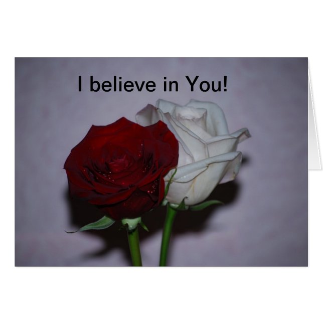 Cartão Eu acredito em você (Frente Horizontal)