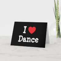 Eu adoro Dance Heart personalizado