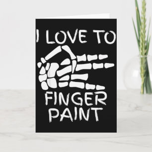 Cartão Eu Adoro Pintar Com Dedos Estou Pintando Mãos De E