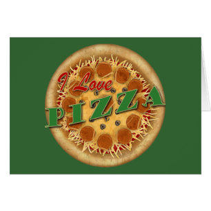 Cartão Eu Adoro Pizza