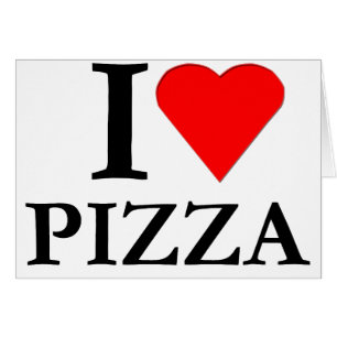 Cartão Eu Adoro Pizza