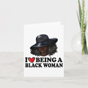 Cartão Eu Adoro Ser Uma Mulher Negra