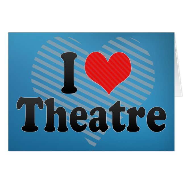 Cartão Eu Adoro Teatro (Frente Horizontal)
