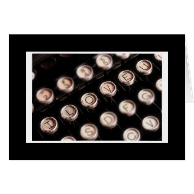 Cartão Eu Amo (Frente Horizontal)