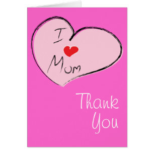 Cartão Eu Amo A Mãe