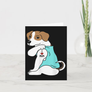 Cartão Eu Amo A Mãe Tatuagem Jack Russell Terrier Dia de 