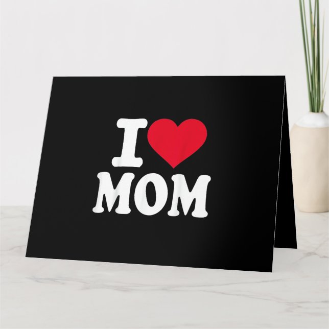 Cartão Eu Amo a Mamãe (Frente)