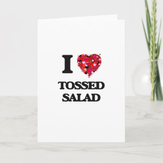 Cartão Eu amo a salada lanç
