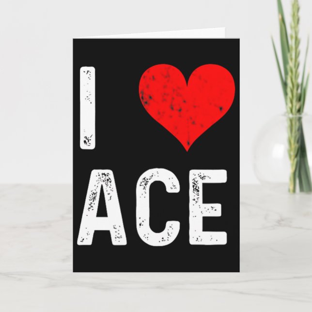 Cartão Eu Amo Ace  (Frente)