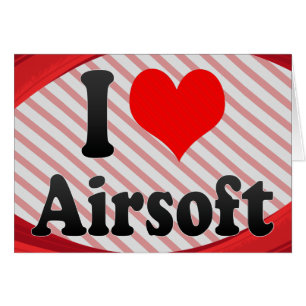Cartão Eu amo Airsoft