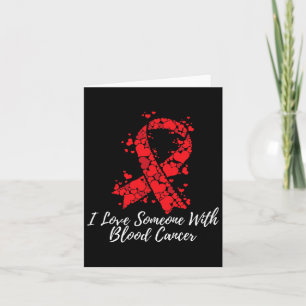 Cartão Eu Amo Alguém Com Consciência Do Cancer Sanguíneo