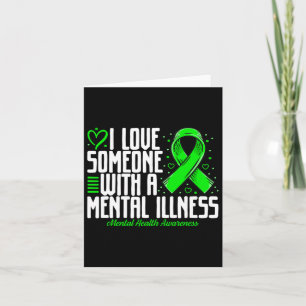 Cartão Eu Amo Alguém Com Doença Mental Saúde Mental