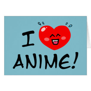 Cartão Eu Amo Anime