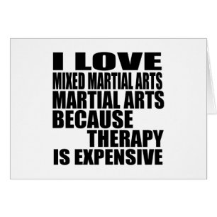 CARTÃO EU AMO ARTES MARCIAIS MISTURADAS DAS ARTES