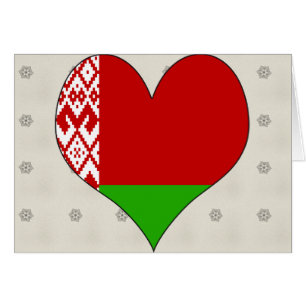Cartão Eu amo Belarus