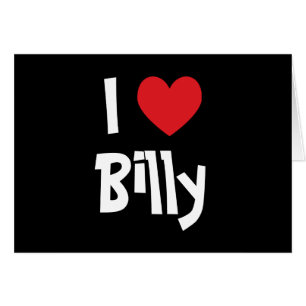 Cartão Eu amo Billy