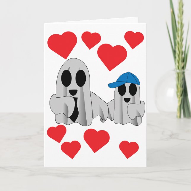 Cartão Eu amo BOO Papai do filho (Frente)