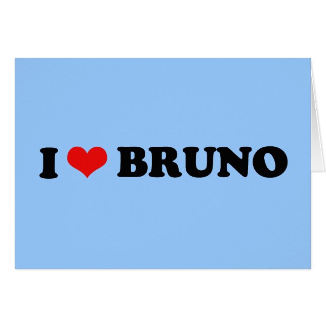 CARTÃO EU AMO BRUNO (Frente Horizontal)