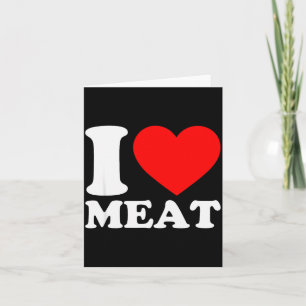 Cartão Eu Amo Carne