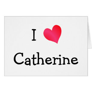 Cartão Eu amo Catherine