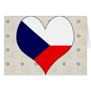 Cartão Eu amo checo