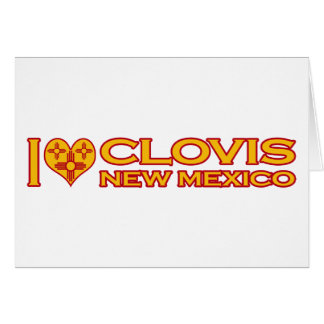 Cartão Eu amo Clovis, nanômetro