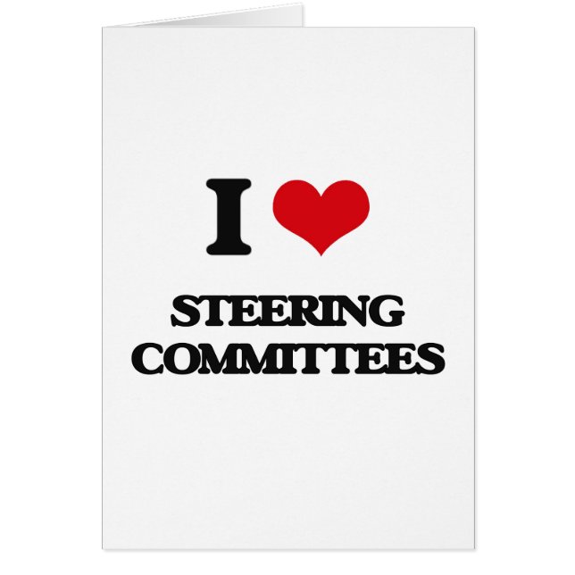 Cartão Eu amo comités de direcção (Frente)