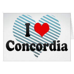 Cartão Eu amo Concordia, Argentina