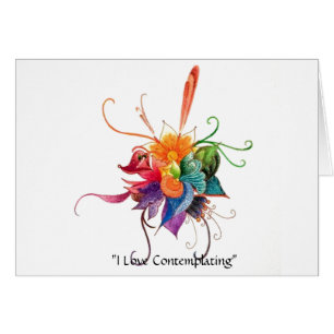 Cartão "Eu amo contemplar "
