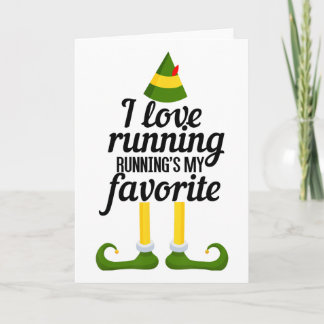 Cartão Eu Amo Correr, Correr é Minha Diversão Favorita de