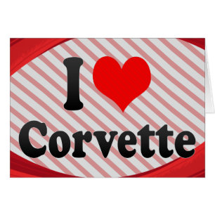 Cartão Eu amo Corveta