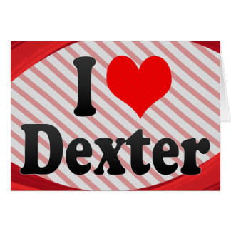 Cartão Eu amo Dexter