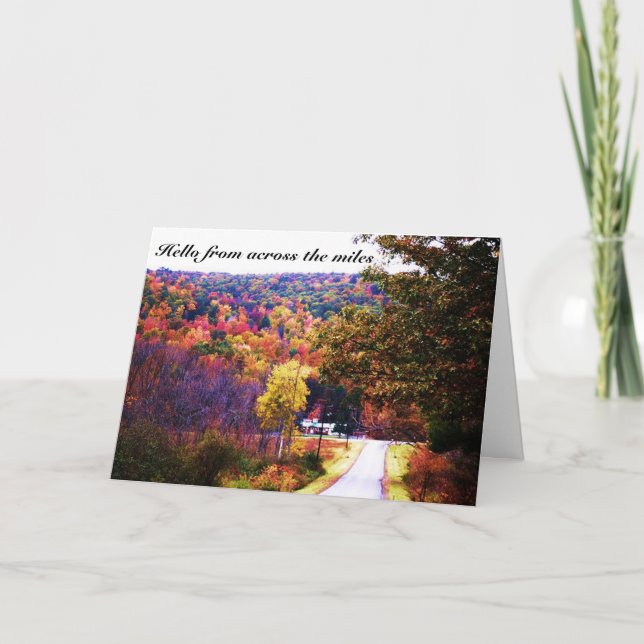 CARTÃO EU AMO E SINTO A SUA FALTA. (Frente)