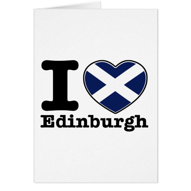 Cartão Eu amo Edimburgo (Frente)